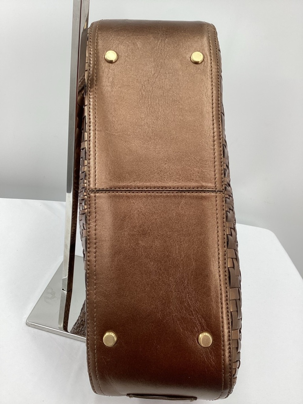 Cole Haan Genevieve Weave Leather Shoulder Bag - Picture 3 of 10